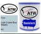 Preview: Ford, Light Crystal Blue Metallic, KC: 1L Lackdose, von ATW Autoteile West.